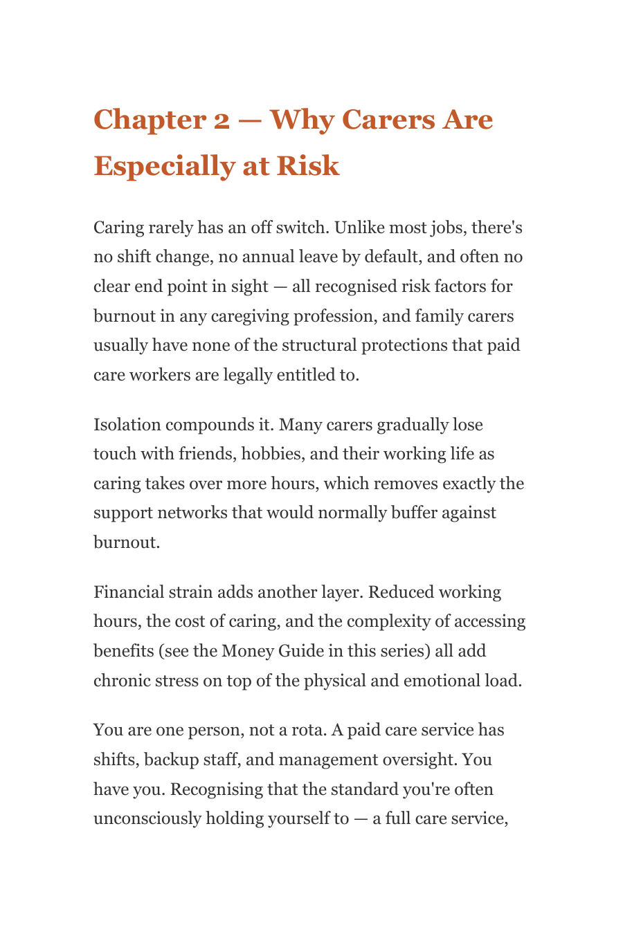 Carer Burnout Recovery — Getting Yourself Back (Ebook)