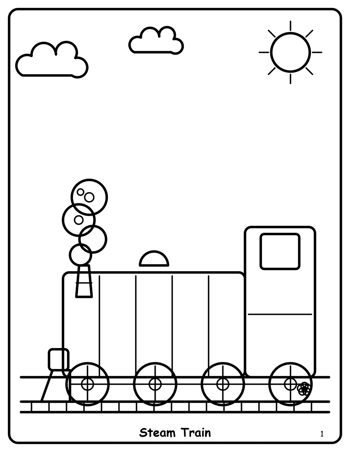 Adult Colouring Book: Trains — Paperback & Digital - FamilyCarers.store