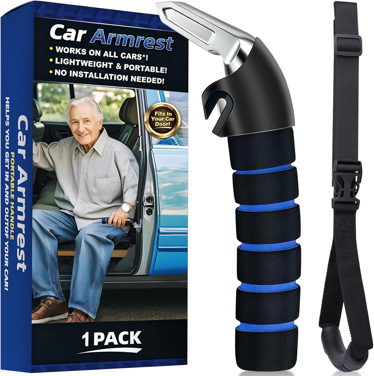 Car Handle Support for Elderly — Safe & Easy Vehicle Entry - FamilyCarers.store