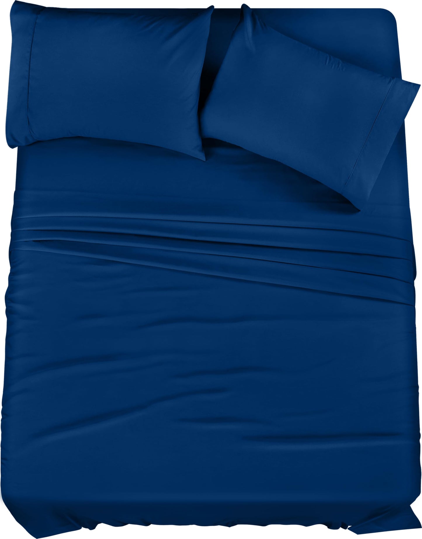 Utopia Bedding King Bed Sheets Set - 4 Piece Bedding - Brushed Microfiber - Shrinkage and Fade Resistant - Easy Care (King Dusk Blue)