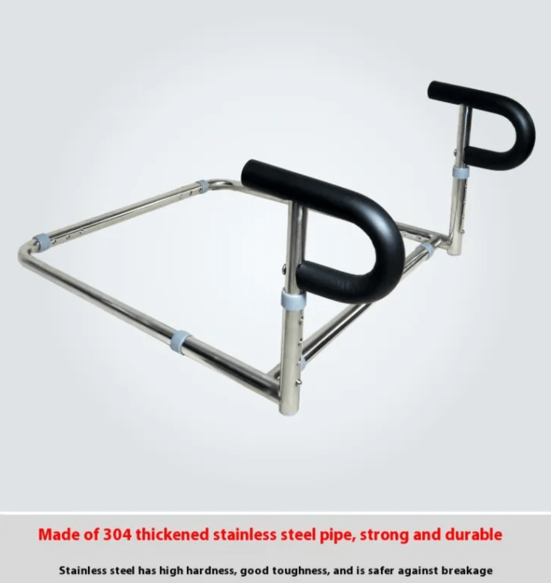 Sofa Stand-Up Handle for Elderly — Stainless Steel Assist Rail for Getting Up Safely - FamilyCarers.store