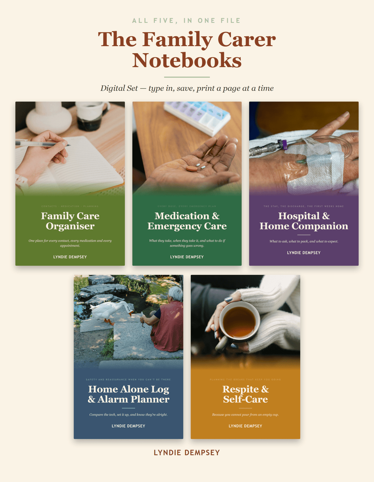The Family Carer Notebooks — Digital Set - FamilyCarers.store