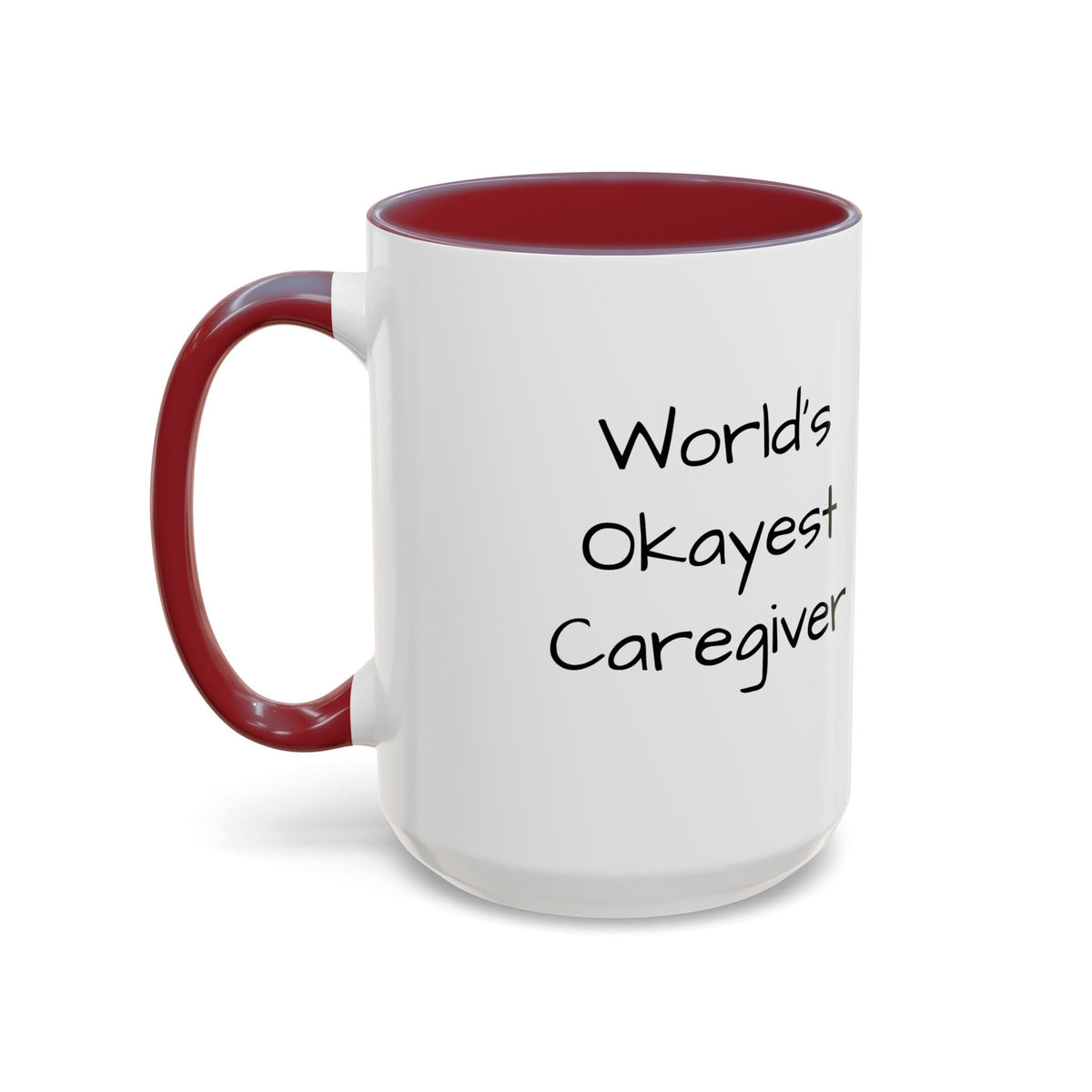 World's Okayest Caregiver Mug - FamilyCarers.store