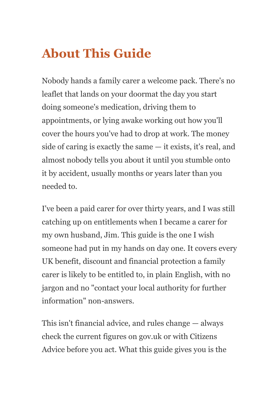 The Carer's Money Guide — Every UK Benefit You Might Be Owed (Ebook)