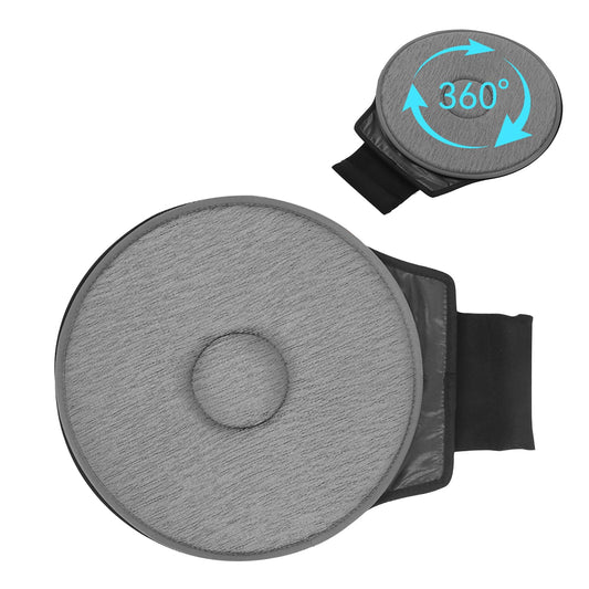 360° Rotating Car Seat Cushion for Elderly — Contoured Foam, Non-Slip, Portable