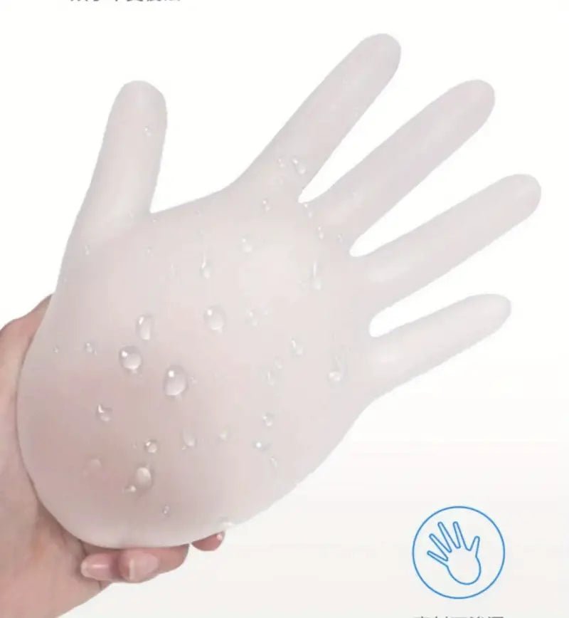 100pcs Disposable Thick Rubber Gloves for Medical & Food - FamilyCarers.store