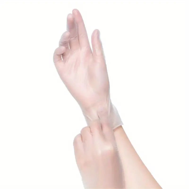 100pcs Disposable Thick Rubber Gloves for Medical & Food - FamilyCarers.store