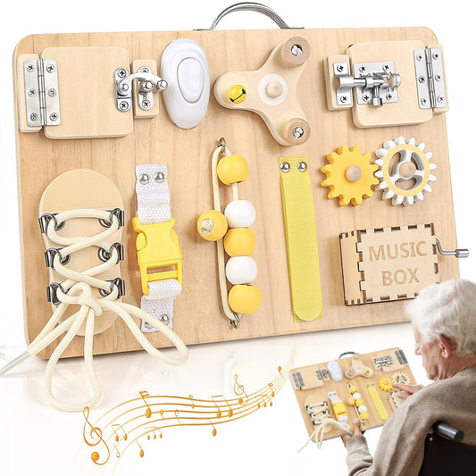 Dementia Fidget Busy Board — Sensory Activity Board for Elderly