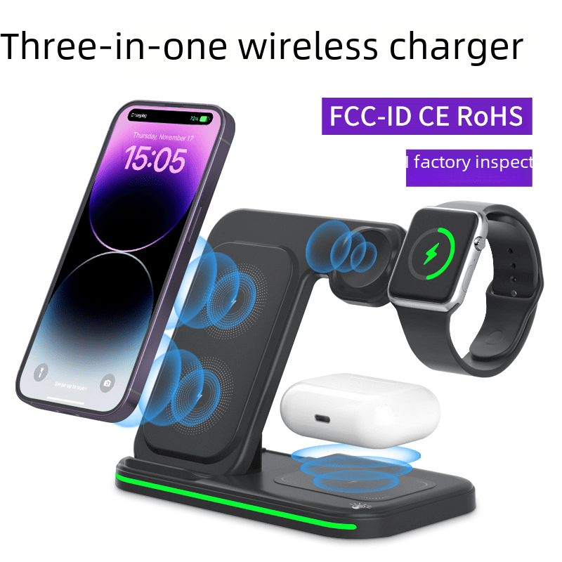 3-in-1 Wireless Charger for Carers – Charge Phone, Earbuds & Smartwatch Simultaneously - FamilyCarers.store