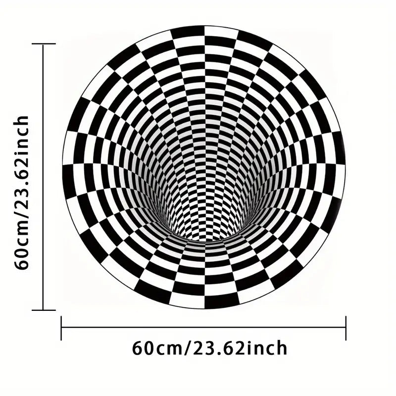 3D Vortex Illusion Non-Slip Area Rug for Home Decor - FamilyCarers.store