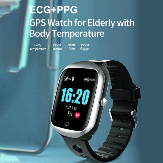 Positioning Phone Watch for Elderly — Calls, Messages & Location Tracking