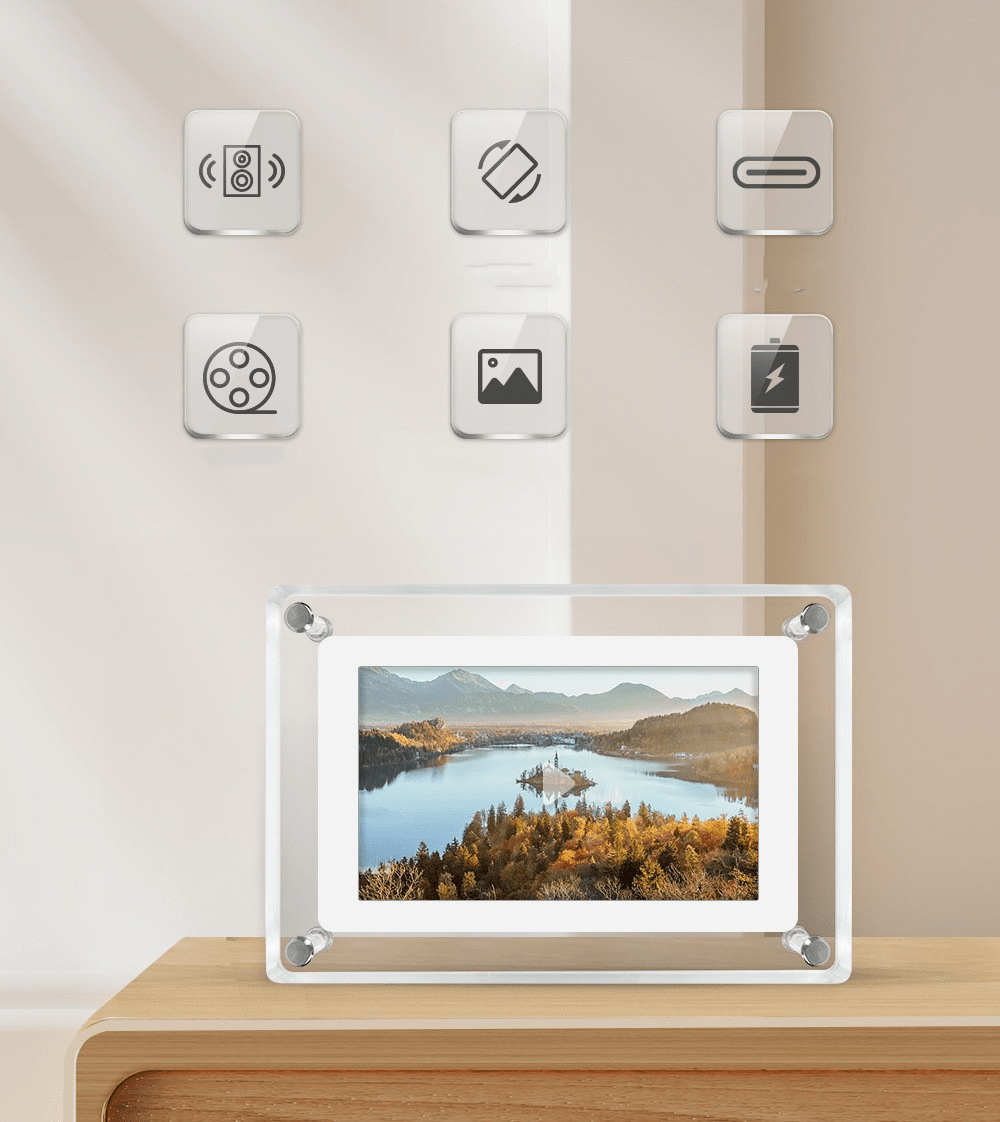 5-Inch Acrylic Digital Photo Frame - FamilyCarers.store