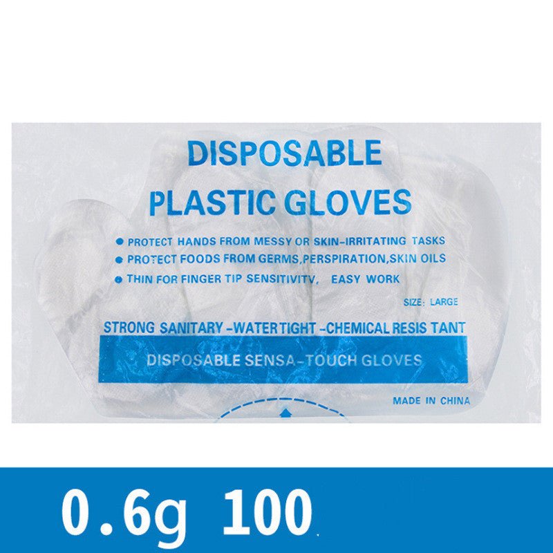 500 Pack Thickened Transparent Disposable PE Gloves - FamilyCarers.store