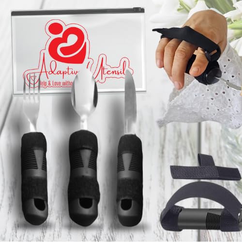 Adaptive Cutlery Set for Elderly — 6 Piece | Parkinson's & Tremor Aid