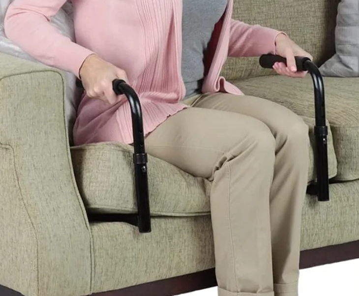 Sofa Armrest Standing Aid for Elderly — Aluminium Support Rail