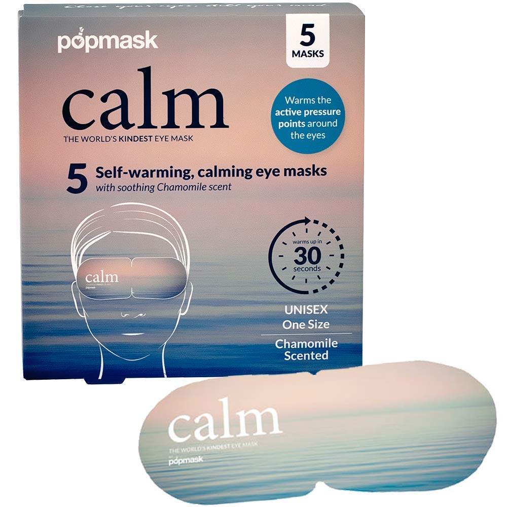 POPBAND Popmask Self-Heating Eye Masks for Carers – Chamomile Steam Relief for Tired Eyes, Headaches & Sleep (Pack of 5)