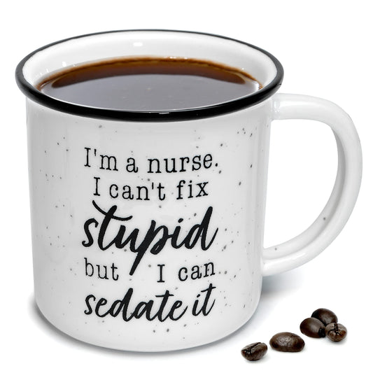 "I'm a Nurse" Funny Ceramic Mug – A Brilliant Gift for Nurses & Carers (11oz)