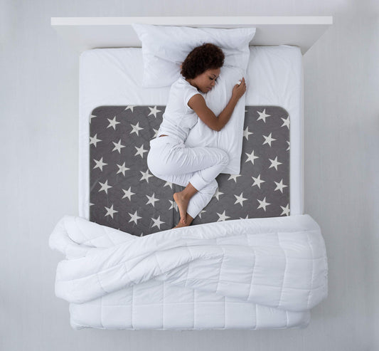 Bed Pad for Incontinence Reusable 52” x 34” - Large Washable Waterproof Mattress Protector for Seniors Bedwetting Kids Hospitals Pets (2 Pack)