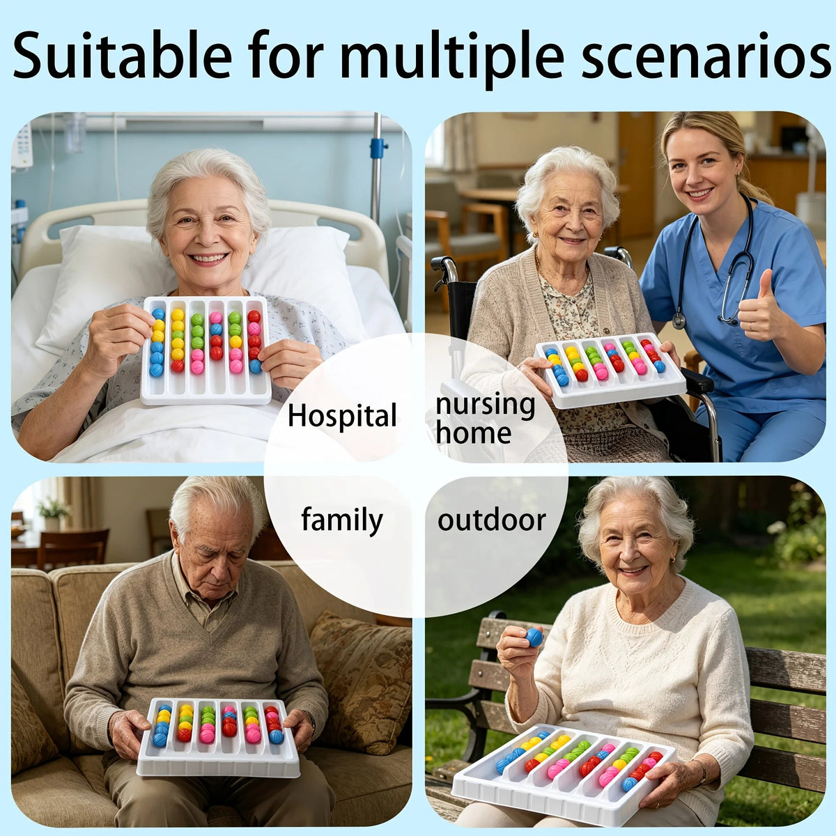 Brain Teaser Puzzle Kit for Seniors – Gentle Memory Activity Game - FamilyCarers.store