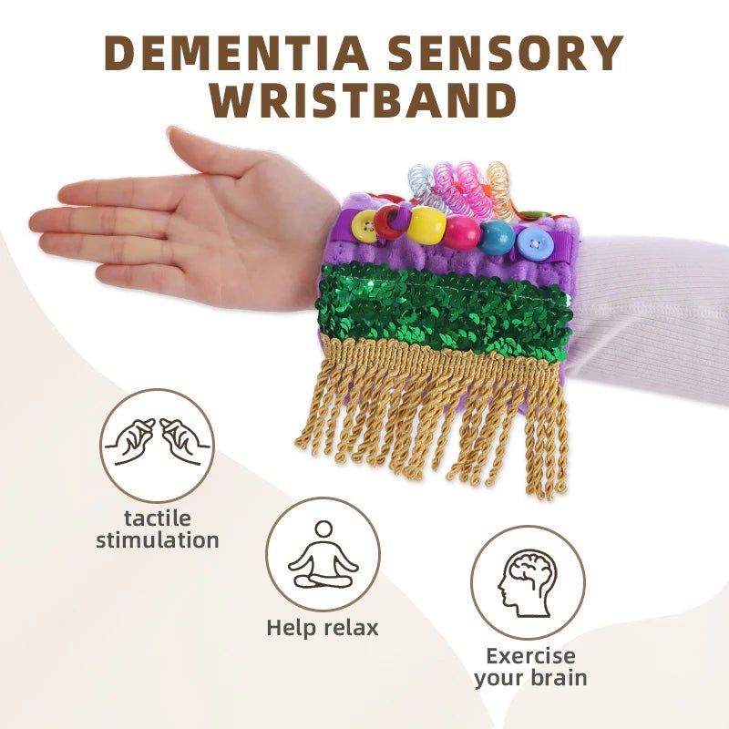 Calming Wrist Fidget Toys for Seniors – Gentle Sensory Comfort - FamilyCarers.store