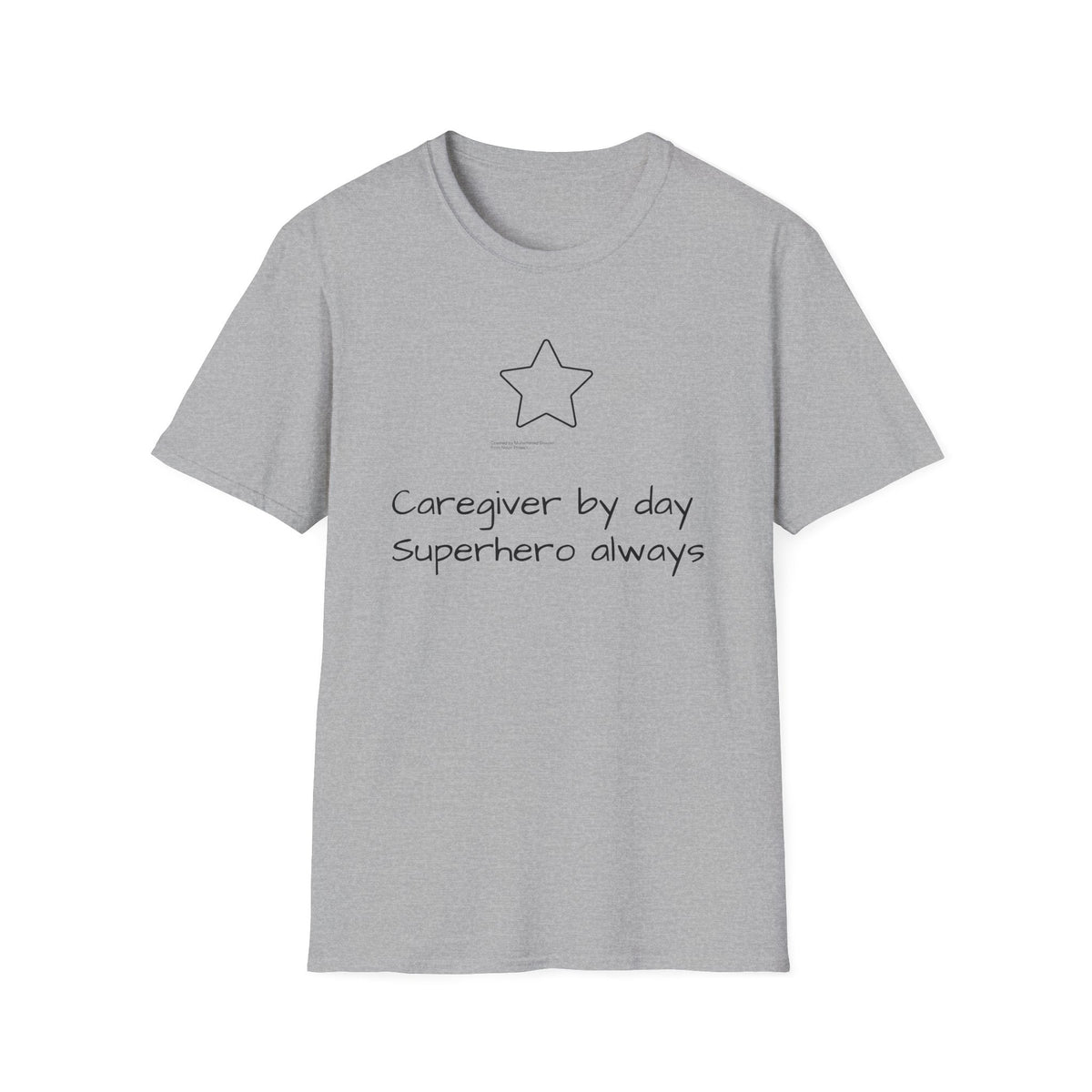 "Caregiver by Day, Superhero Always" Carer T-Shirt - FamilyCarers.store