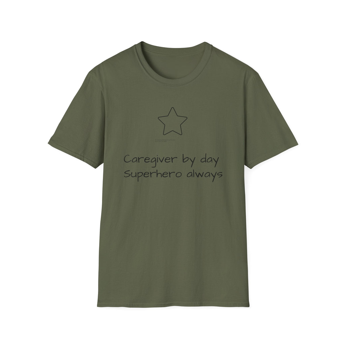 "Caregiver by Day, Superhero Always" Carer T-Shirt - FamilyCarers.store