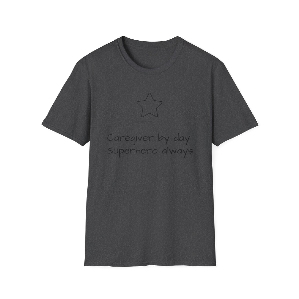 "Caregiver by Day, Superhero Always" Carer T-Shirt - FamilyCarers.store
