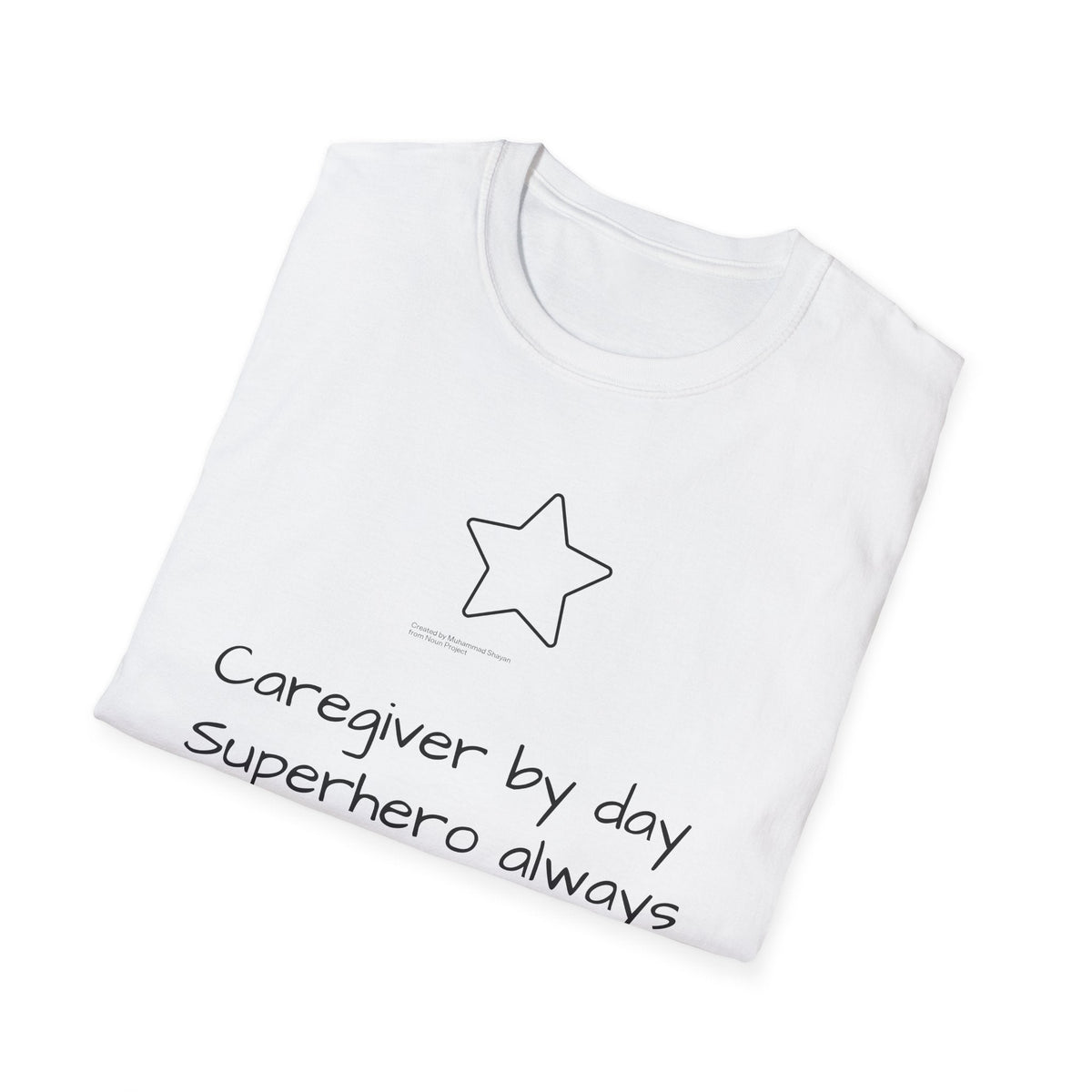 "Caregiver by Day, Superhero Always" Carer T-Shirt - FamilyCarers.store