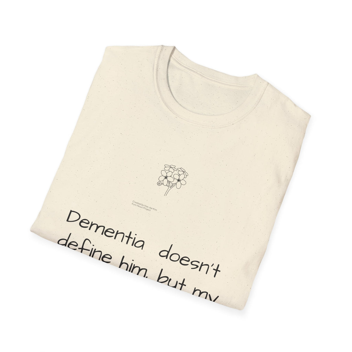 Caregiver T-Shirt — "Dementia doesn't define him, but my love for him does" Support Tee - FamilyCarers.store