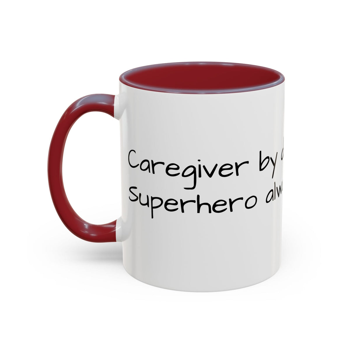 Carergiver by night Superhero always Mug - FamilyCarers.store