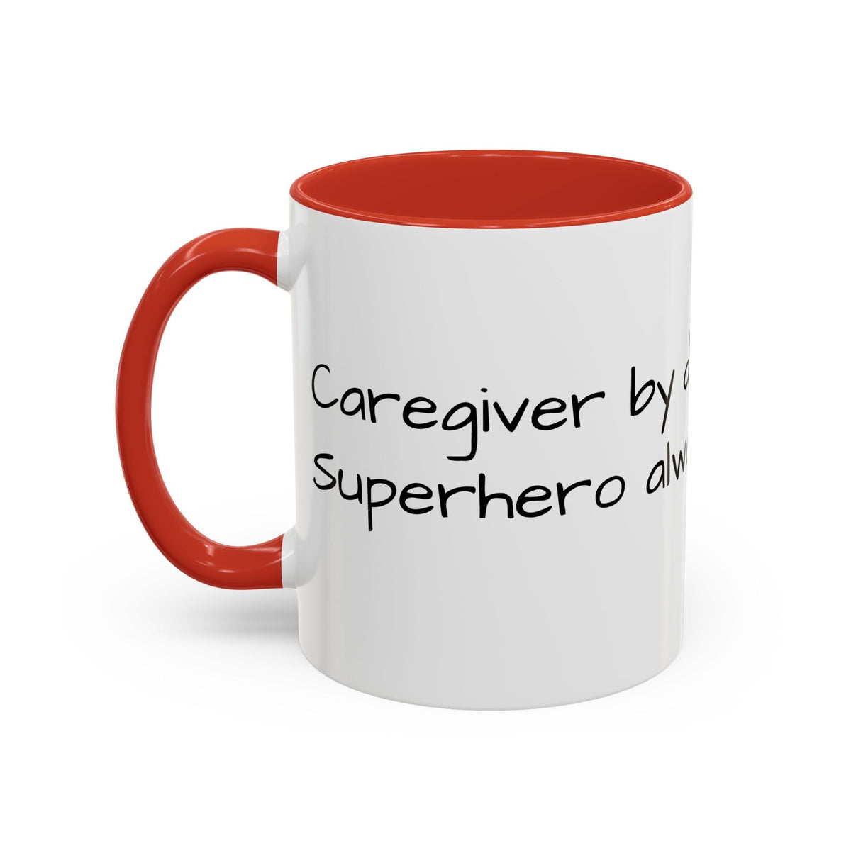 Carergiver by night Superhero always Mug - FamilyCarers.store