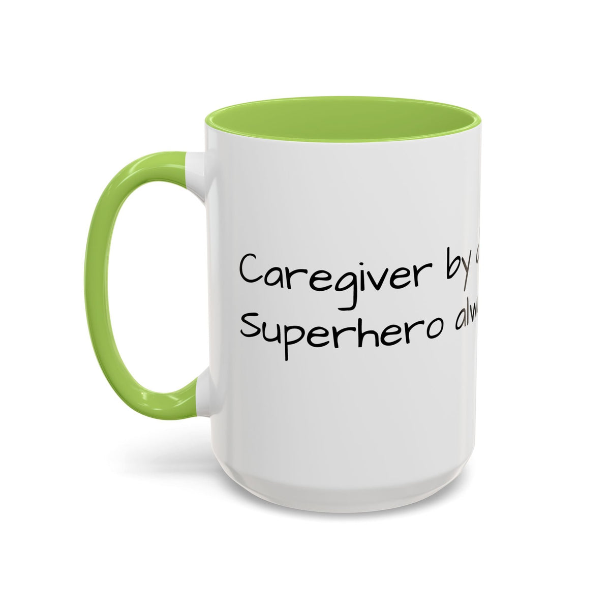Carergiver by night Superhero always Mug - FamilyCarers.store