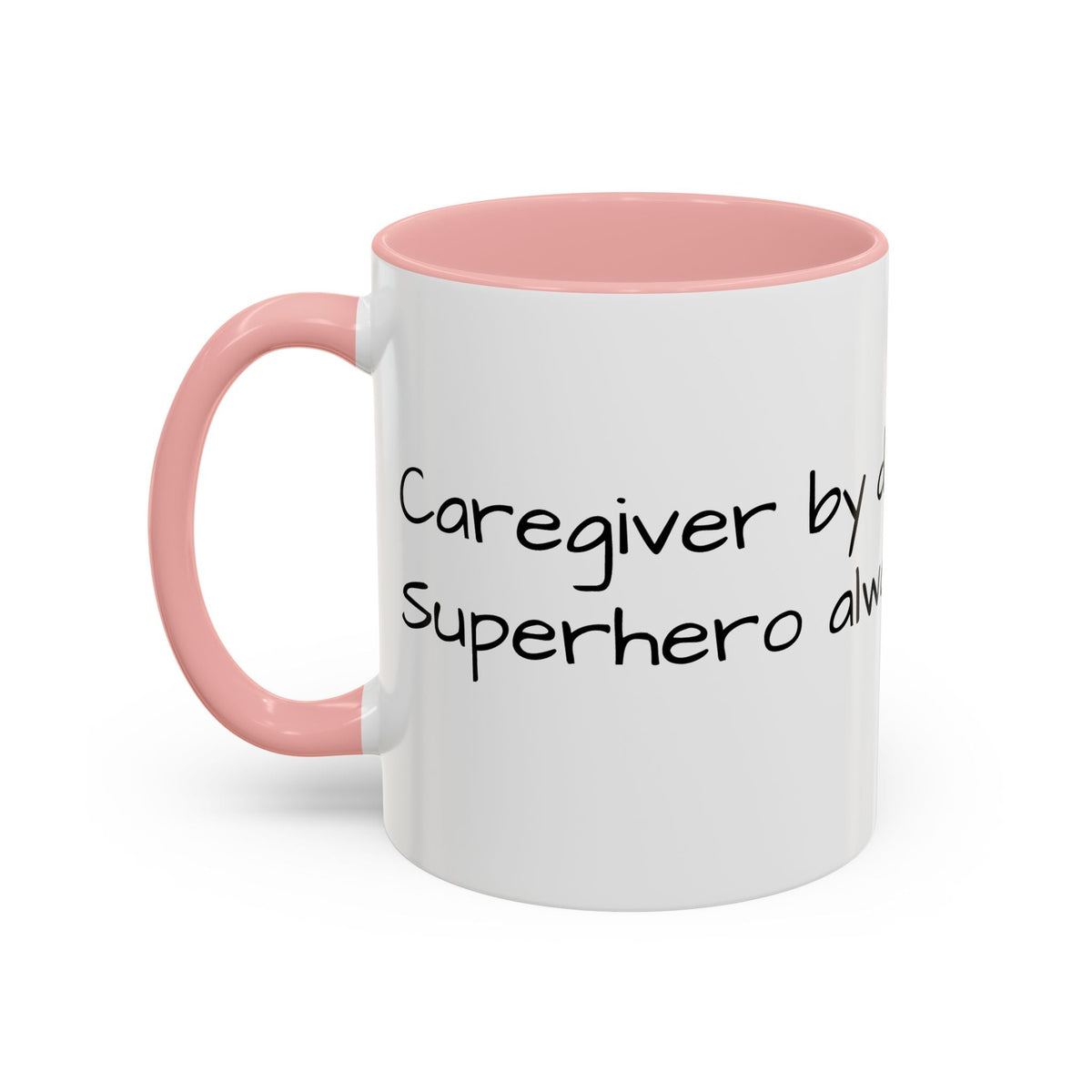 Carergiver by night Superhero always Mug - FamilyCarers.store