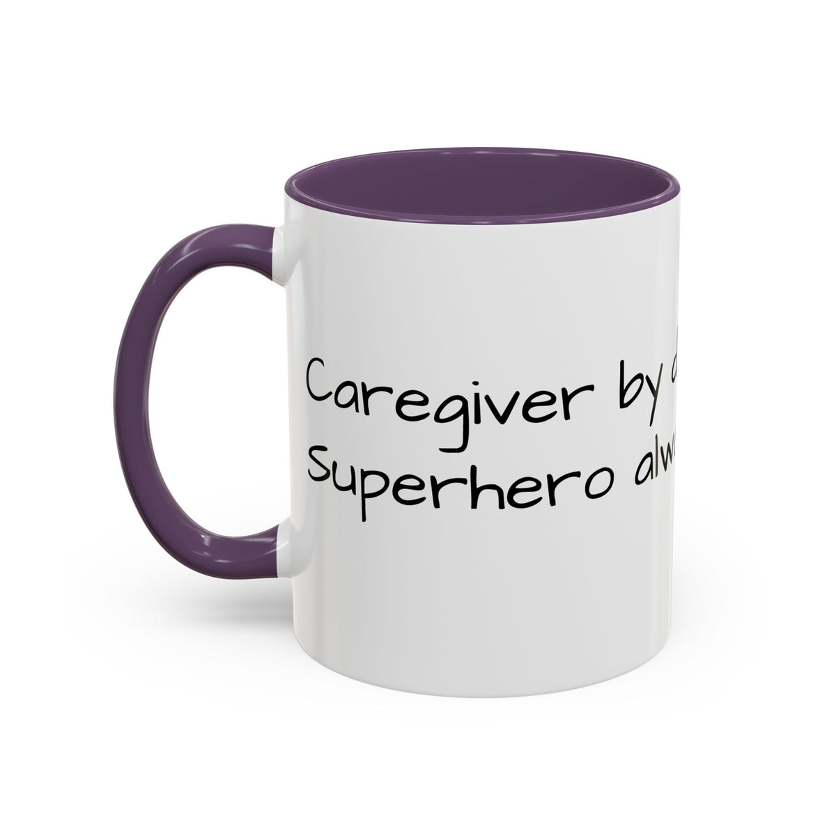 Carergiver by night Superhero always Mug - FamilyCarers.store