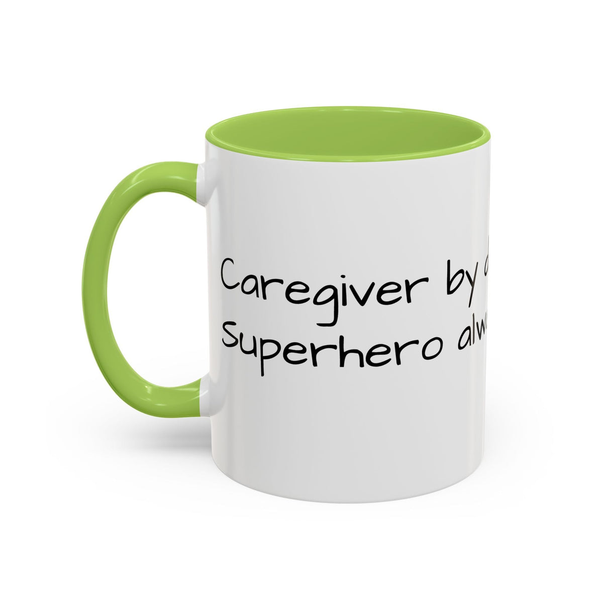 Carergiver by night Superhero always Mug - FamilyCarers.store