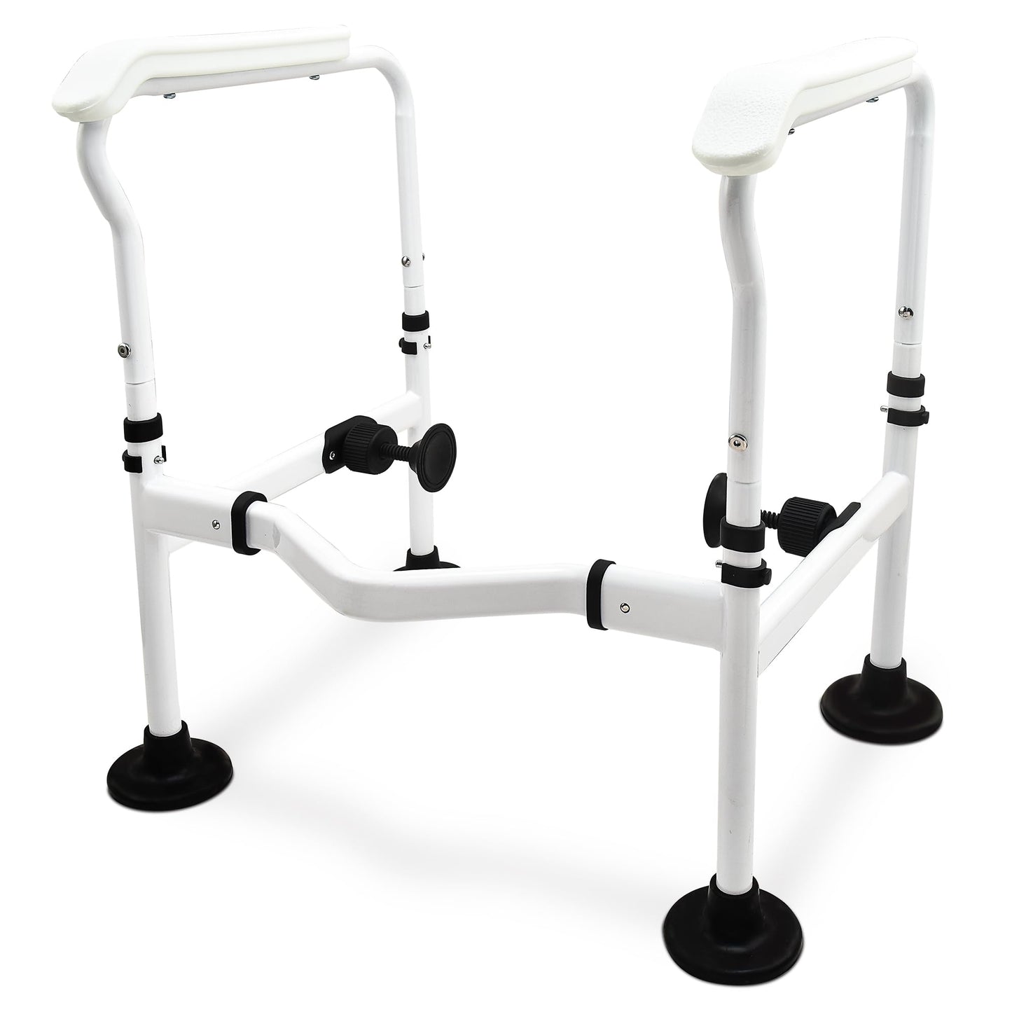 Toilet Safety Rails & Frame for Elderly — Adjustable Grab Handles