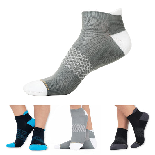 Copper Compression Socks for Carers – 3 Pairs, 15-20 mmHg, Plantar Fasciitis & Pain Relief