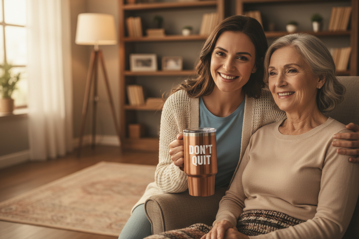 Don't Quit Tumbler lifestyle image