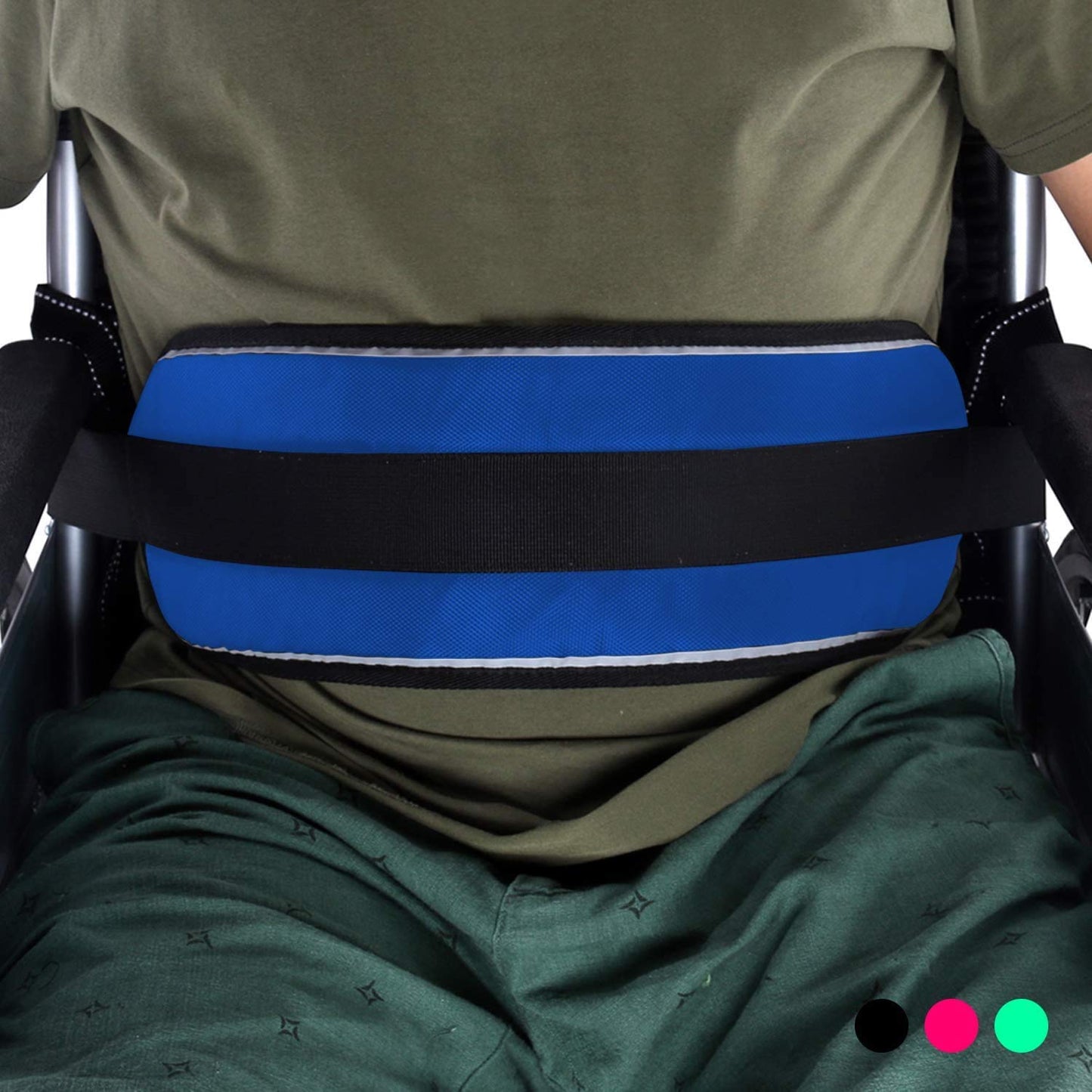 Wheelchair Safety Belt for Elderly — Padded Lap Strap with Quick-Release Buckle