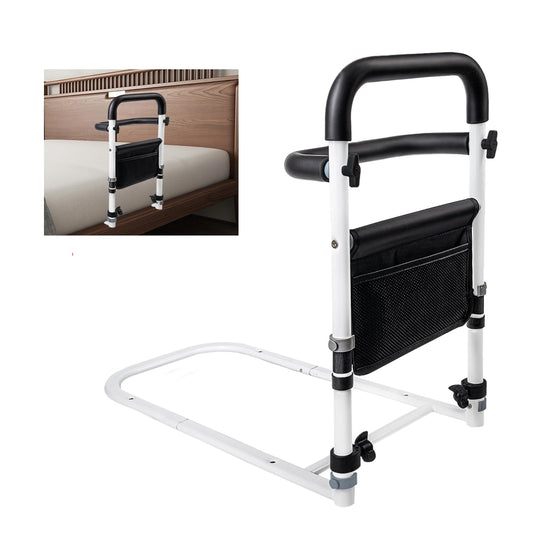 Bed Safety Rail for Elderly — Dual-Height Handles, Fits All Bed Sizes