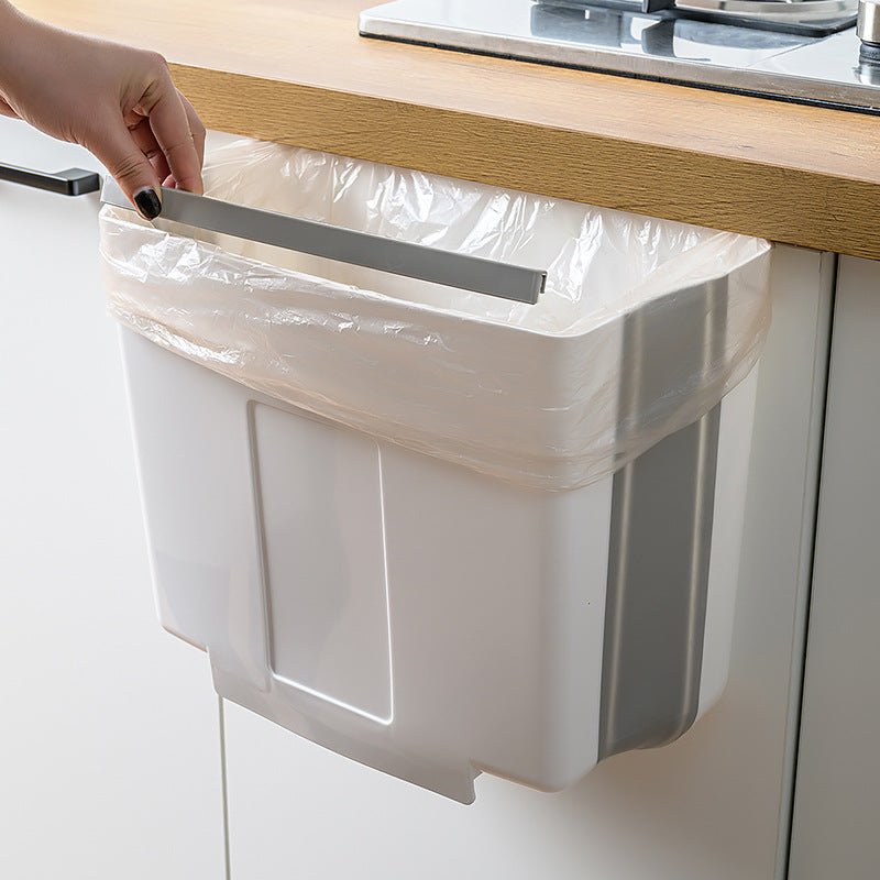 Foldable Kitchen Trash Bin for Cabinet Door Storage - FamilyCarers.store