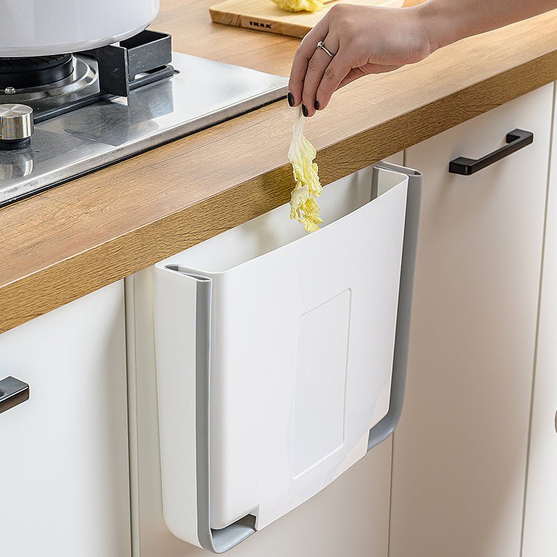 Foldable Kitchen Trash Bin for Cabinet Door Storage - FamilyCarers.store