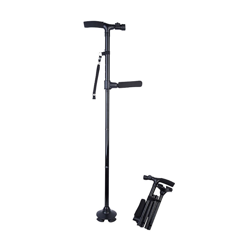Folding Aluminum Walking Cane with LED Light for Seniors - FamilyCarers.store