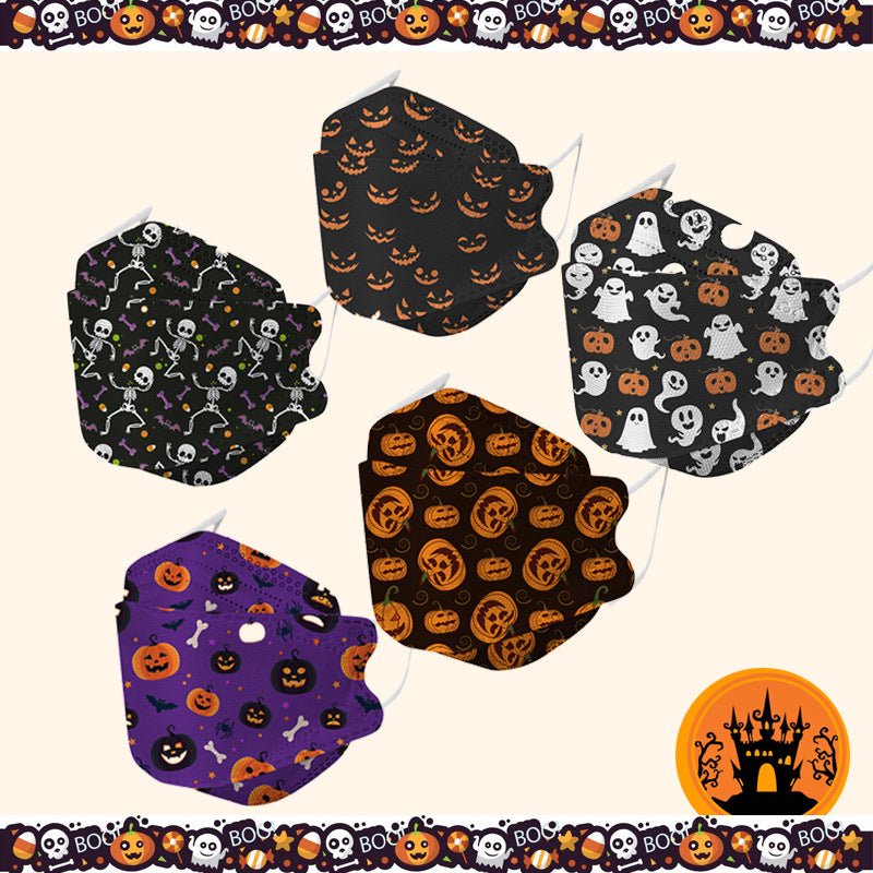 Halloween KF94 Willow Fish Mouth Masks - 10 Packs - FamilyCarers.store