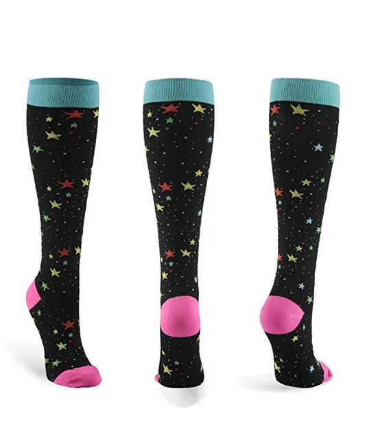 Jacquard Compression Socks for Running and Basketball - FamilyCarers.store
