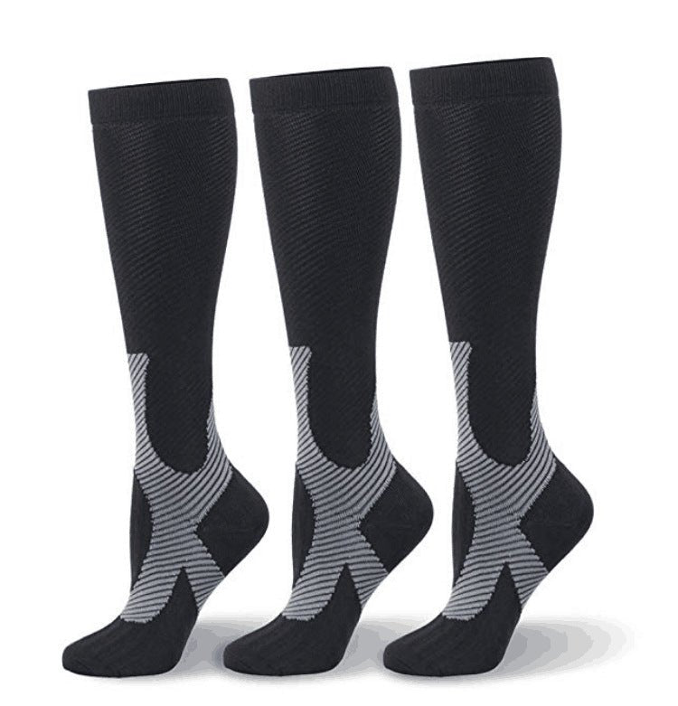 Jacquard Compression Socks for Running and Basketball - FamilyCarers.store