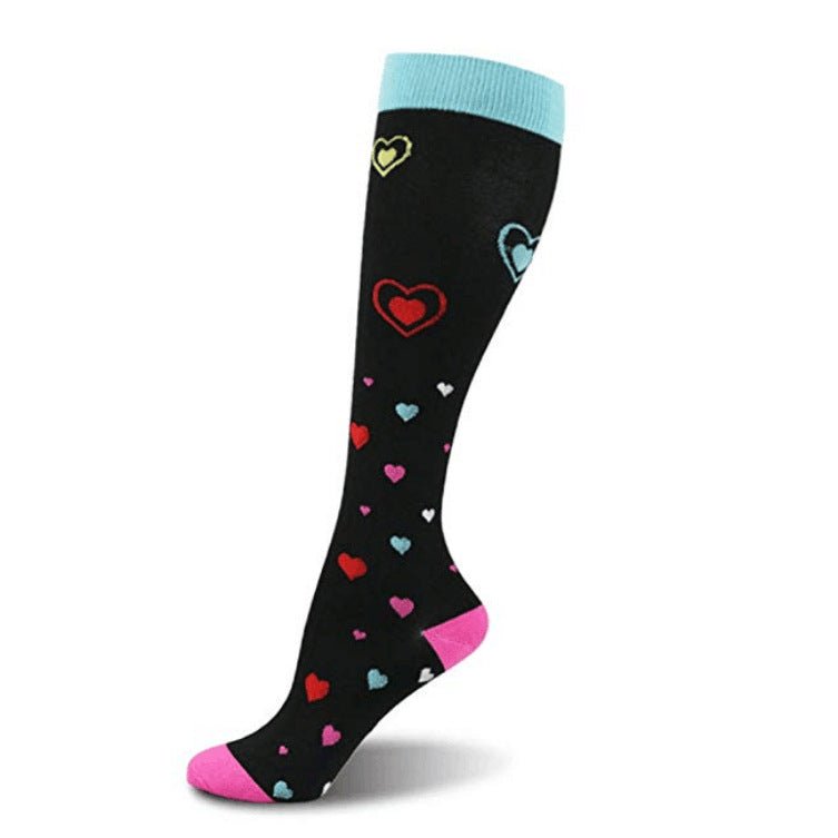 Jacquard Compression Socks for Running and Basketball - FamilyCarers.store