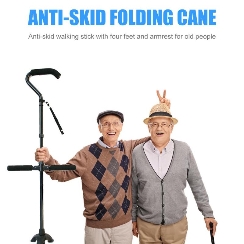 Multifunctional Aluminum Folding Walking Cane for Seniors - FamilyCarers.store
