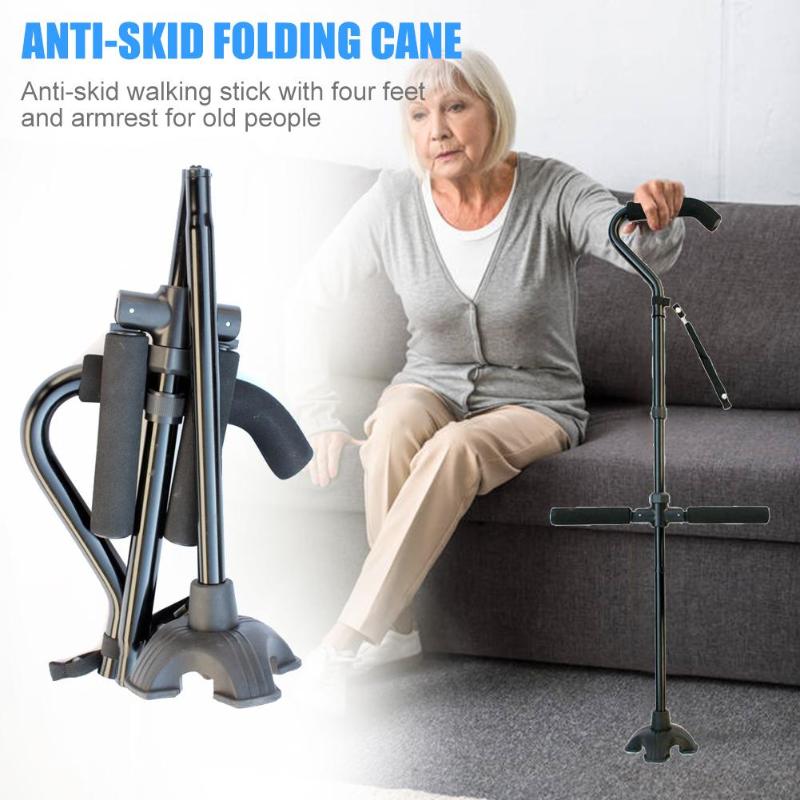 Multifunctional Aluminum Folding Walking Cane for Seniors - FamilyCarers.store