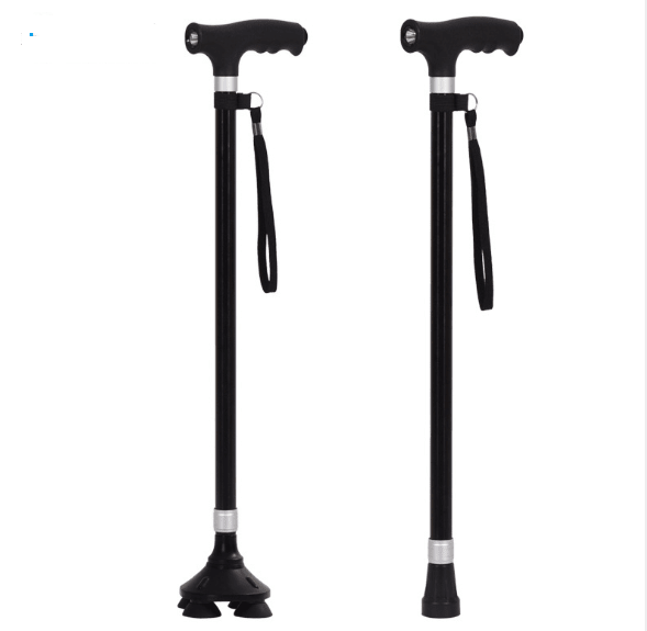 Multifunctional Four-Legged Cane with Light for Seniors - FamilyCarers.store